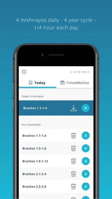 Screenshot di Time4Mishna - Daily Mishnayos