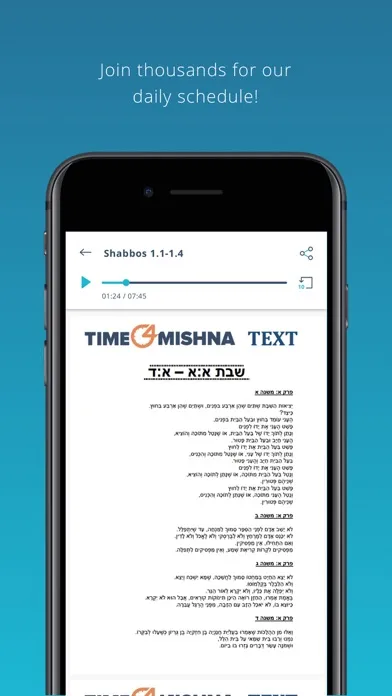 Screenshot di Time4Mishna - Daily Mishnayos