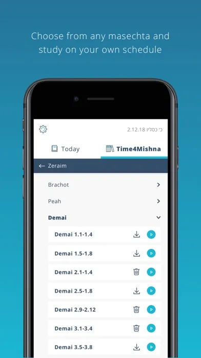 Screenshot di Time4Mishna - Daily Mishnayos