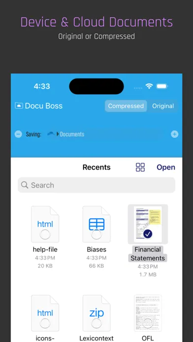 Screenshot di Docu Boss for OneDrive