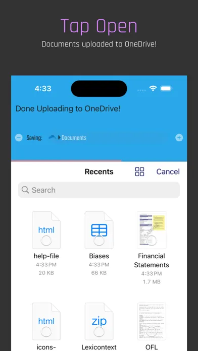Screenshot di Docu Boss for OneDrive