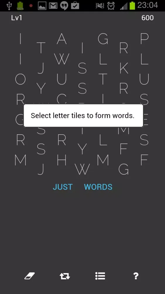 ภาพหน้าจอของ Just Words
