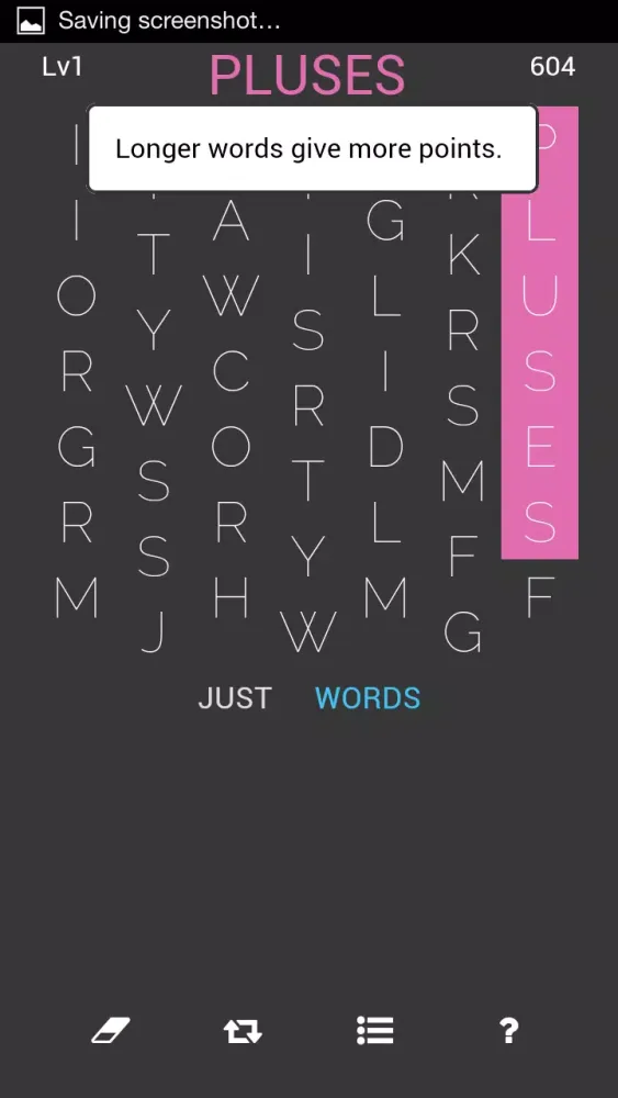 ภาพหน้าจอของ Just Words