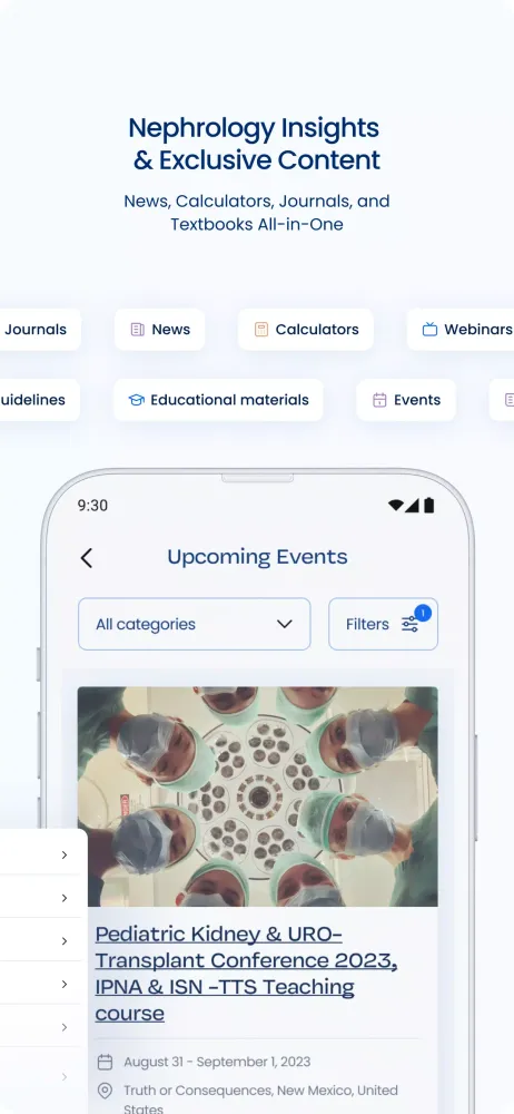 Capturas de tela do IPNA App