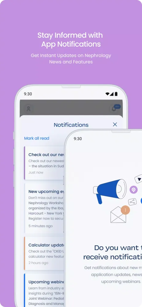 Capturas de tela do IPNA App