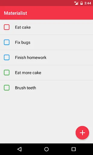 Materialist (Todo List) Ekran Görüntüleri