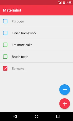 Materialist (Todo List) Ekran Görüntüleri