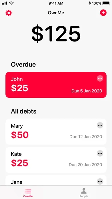 OweMe - Debt Tracker应用截图