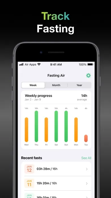 Fasting Air: Intermittent Diet Ekran Görüntüleri