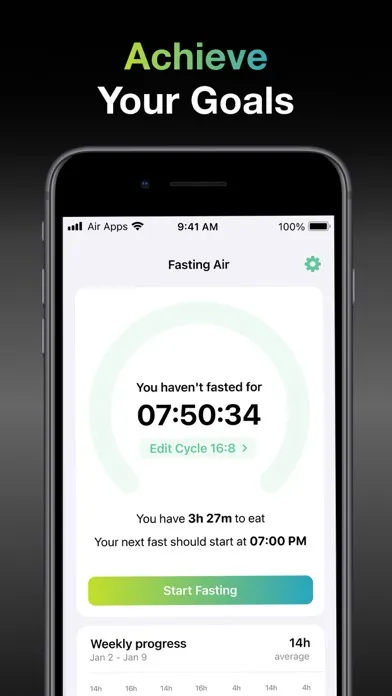 Fasting Air: Intermittent Diet Ekran Görüntüleri