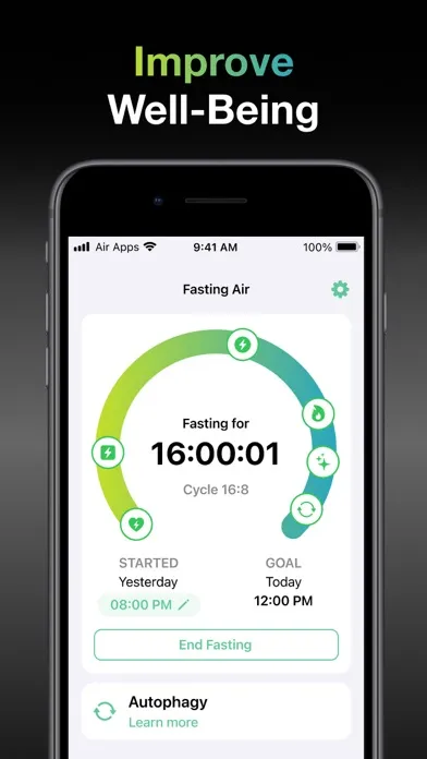 Fasting Air: Intermittent Diet Ekran Görüntüleri