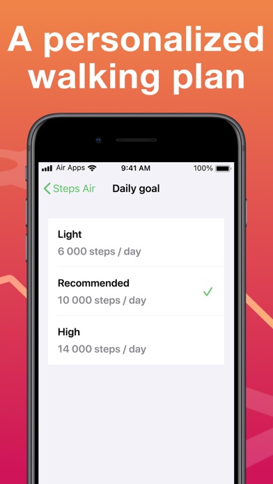 Capturas de pantalla de Steps Air: Step & Walk Tracker