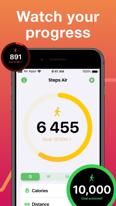 Capturas de pantalla de Steps Air: Step & Walk Tracker