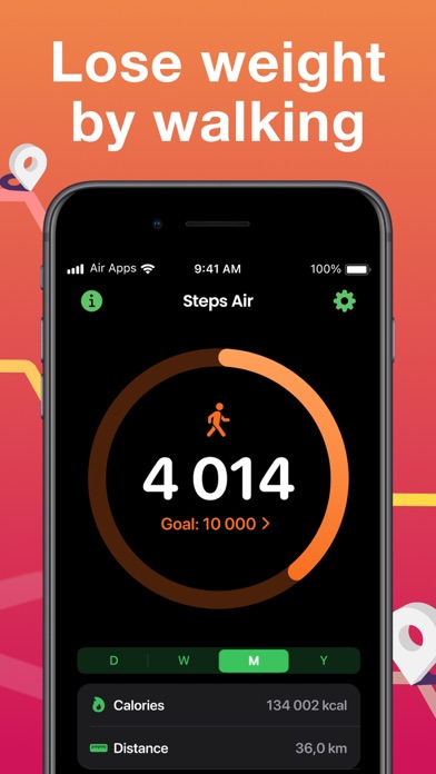Capturas de pantalla de Steps Air: Step & Walk Tracker