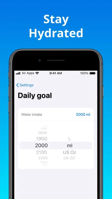 Water Air: Water Tracker Screenshots