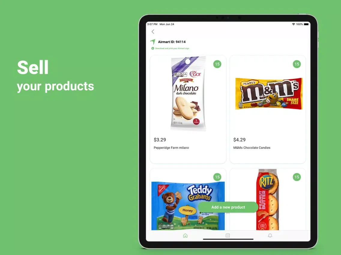 Airmart Host iPad  Screenshots