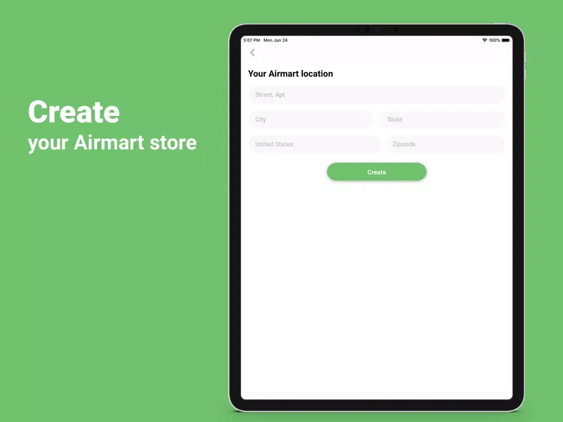 Airmart Host iPad  Screenshots