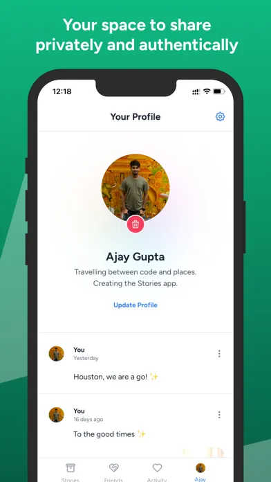 Stories: Closed Social Network سکرین شاٹس