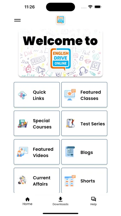 Ảnh chụp màn hình của English Drive Online