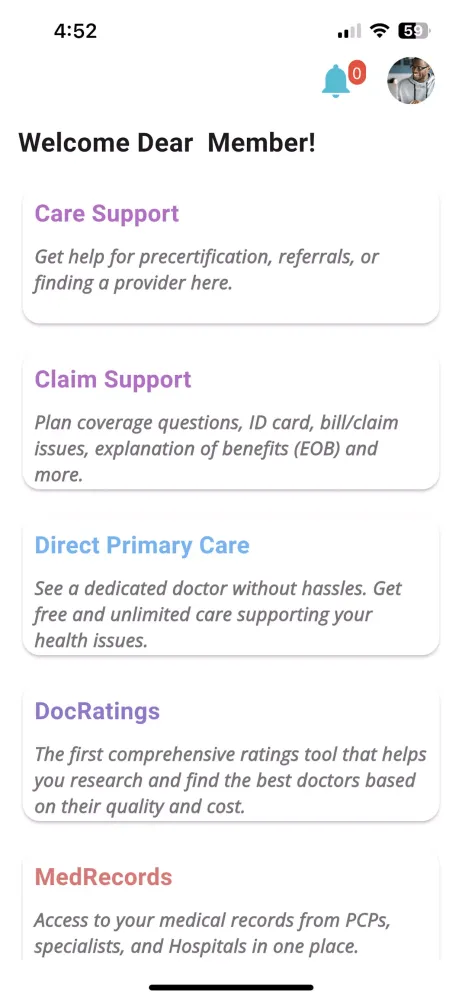 CareChat Screenshots