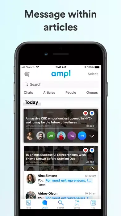 Ampl - News & Article Sharing স্ক্রিনশট