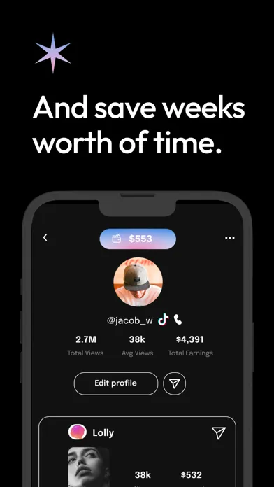 ภาพหน้าจอของ Creator Performance Marketing