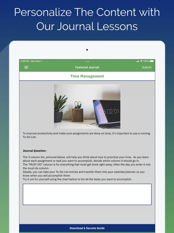 Capturas de tela do Crush College Stress iPad 