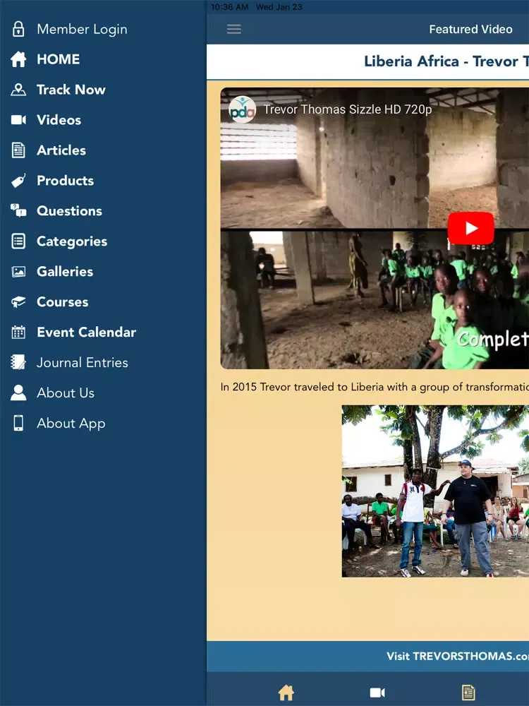Capturas de tela do JOURNEY Onward, w/ Trevor T. iPad 