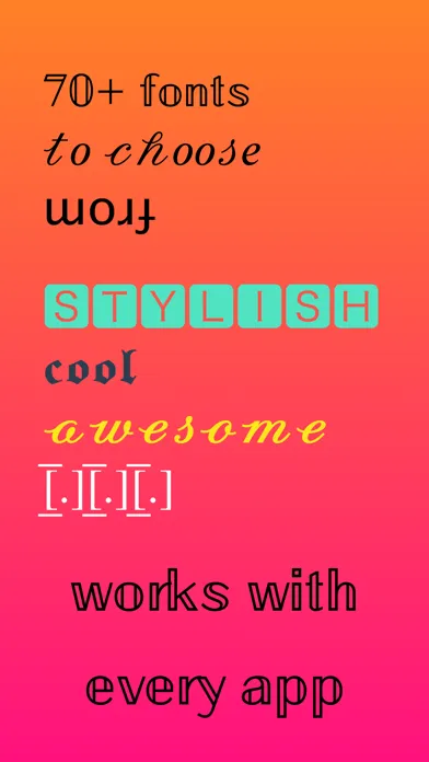 ภาพหน้าจอของ Fancy Text Generator - Fonts