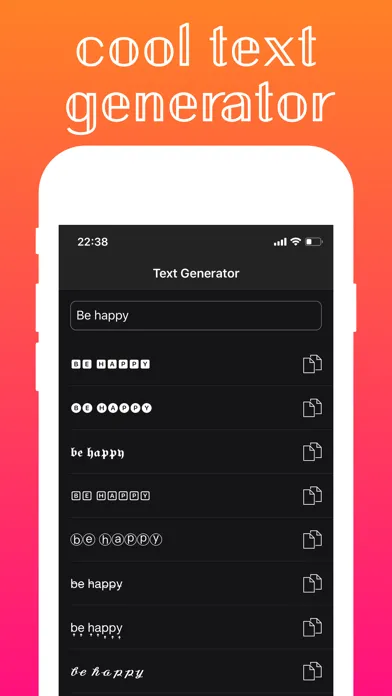 ภาพหน้าจอของ Fancy Text Generator - Fonts