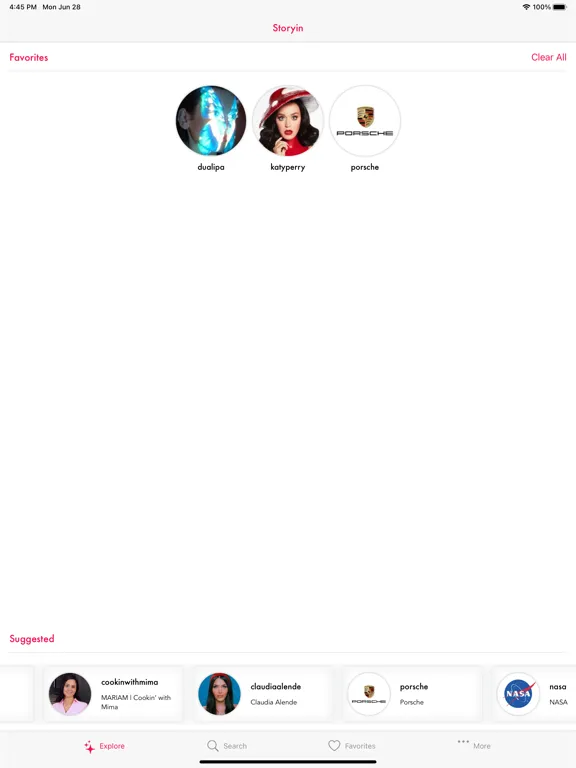 Storyin - Watch & View Stories iPad  स्क्रीनशॉट