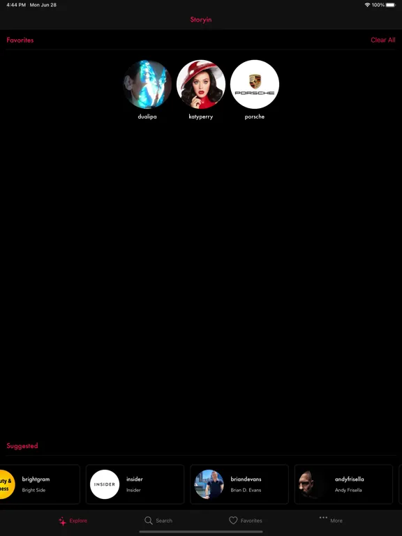 Storyin - Watch & View Stories iPad  स्क्रीनशॉट
