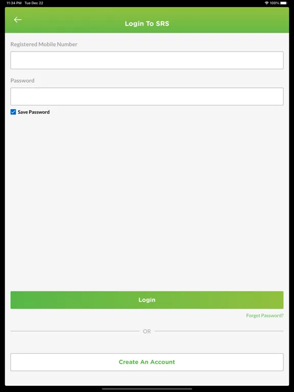 SRS-MY iPad Screenshots