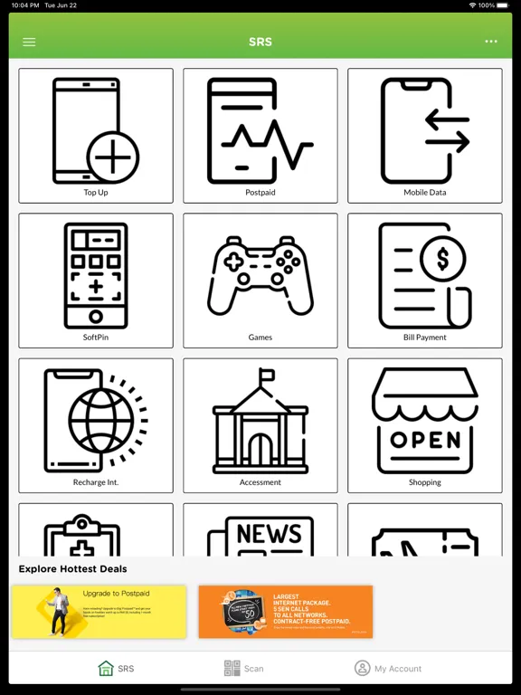 SRS-MY iPad Screenshots
