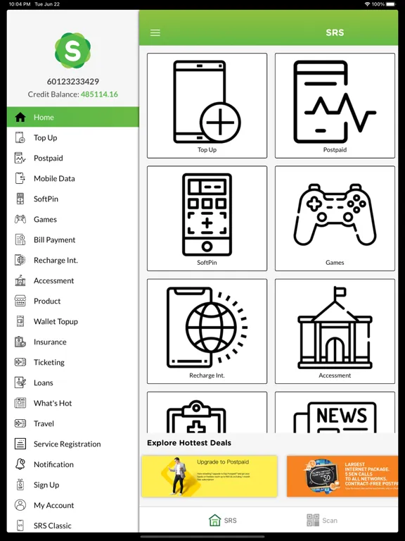 SRS-MY iPad Screenshots