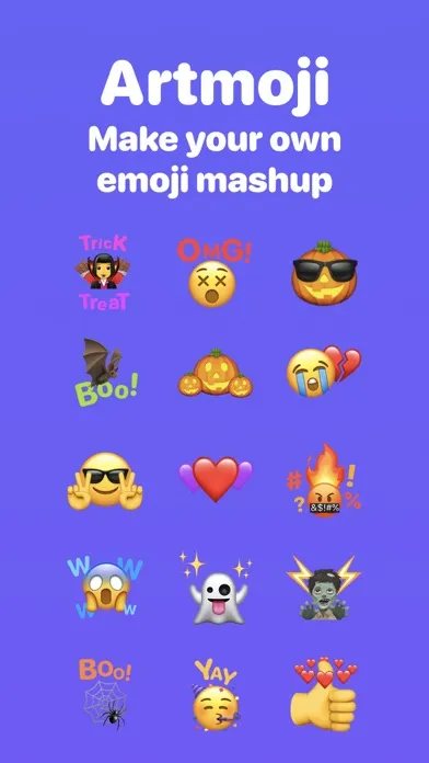 Capturas de tela do Artmoji: Emoji Mashup