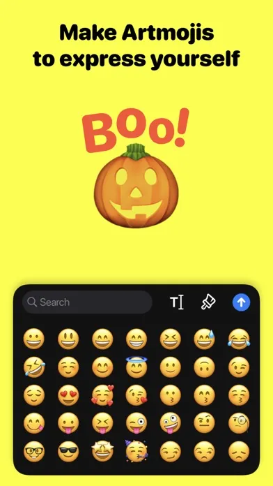 Capturas de tela do Artmoji: Emoji Mashup