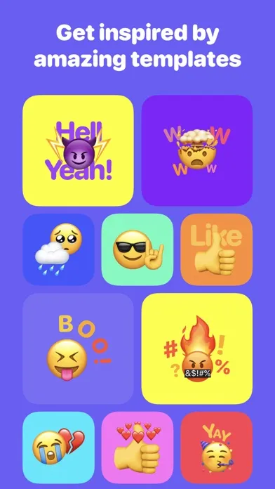 Capturas de tela do Artmoji: Emoji Mashup