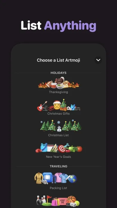 Tangkapan layar List Maker ◎