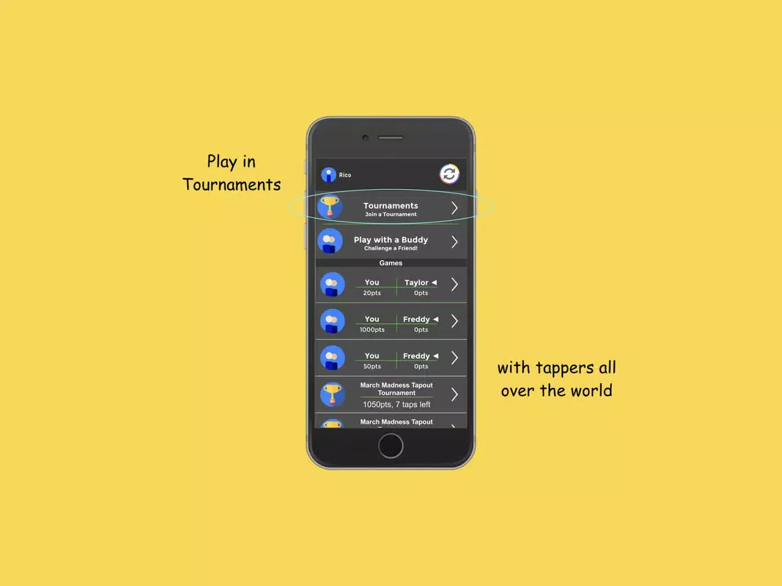 Game of Taps iPad Screenshots