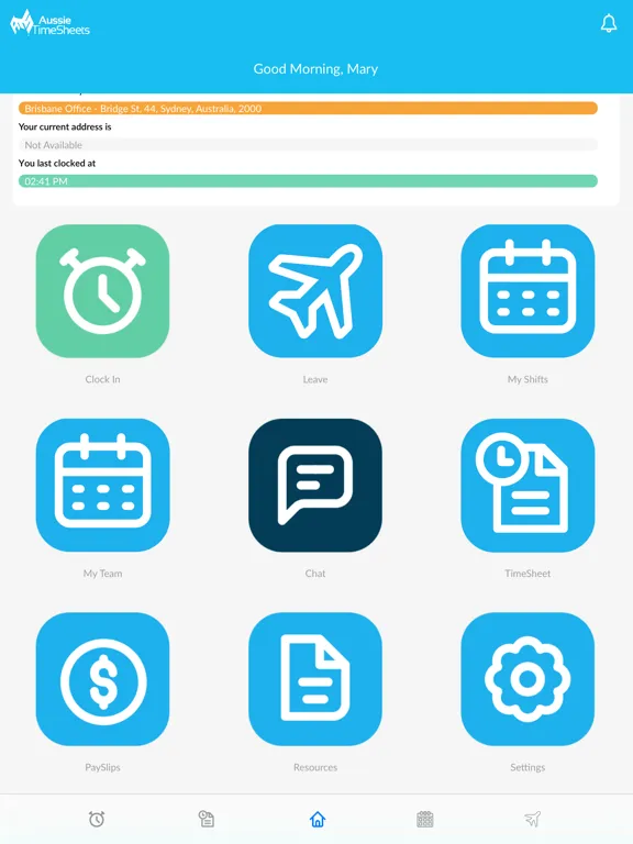 Capturas de tela do My Workforce TNA iPad 