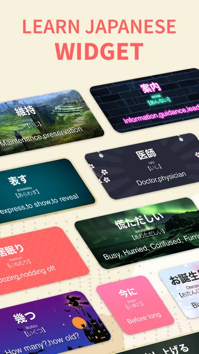Screenshot di LangWid: Learn Japanese Easily