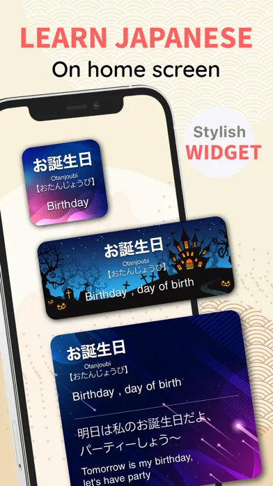 Screenshot di LangWid: Learn Japanese Easily
