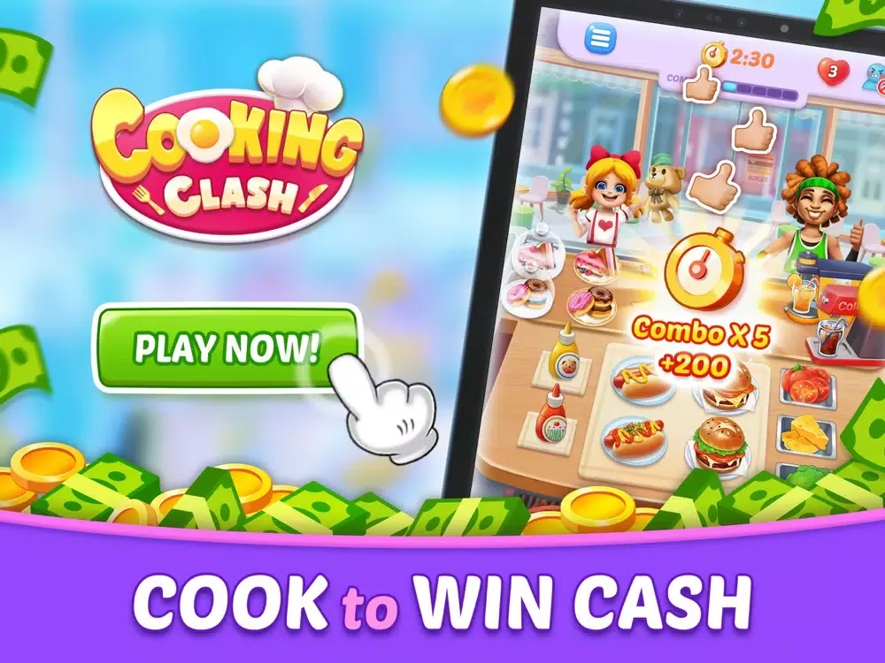 Tangkapan layar Cooking Clash: Win Real Money iPad 