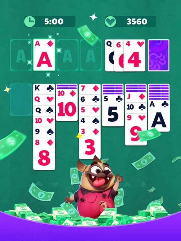 Capturas de tela do Solitaire Slam: Win Real Cash iPad 