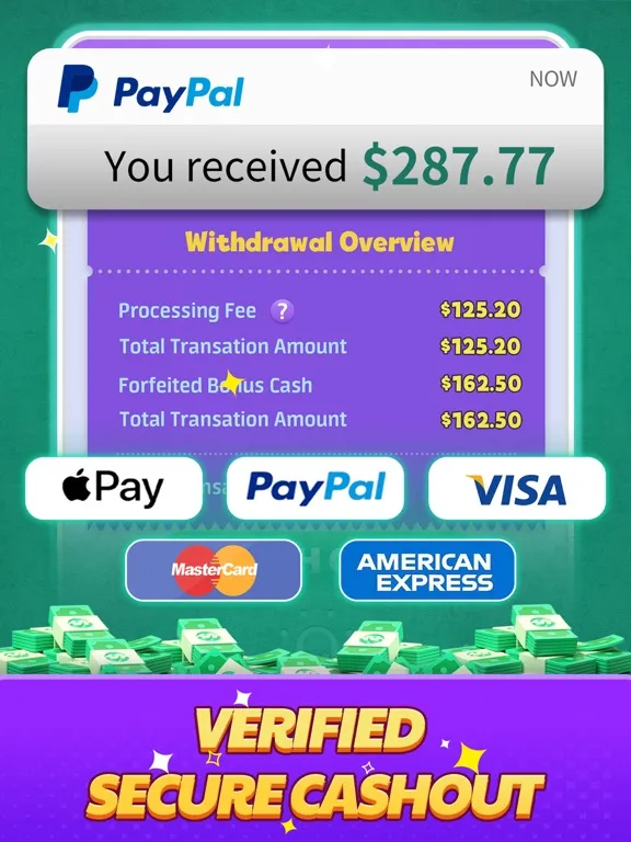 Capturas de tela do Solitaire Slam: Win Real Cash iPad 