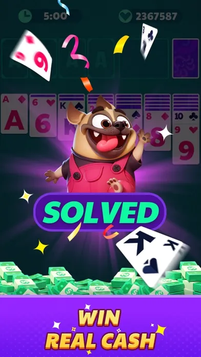 Capturas de tela do Solitaire Slam: Win Real Cash