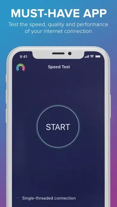 Capturas de tela do SpeedTest Mobile