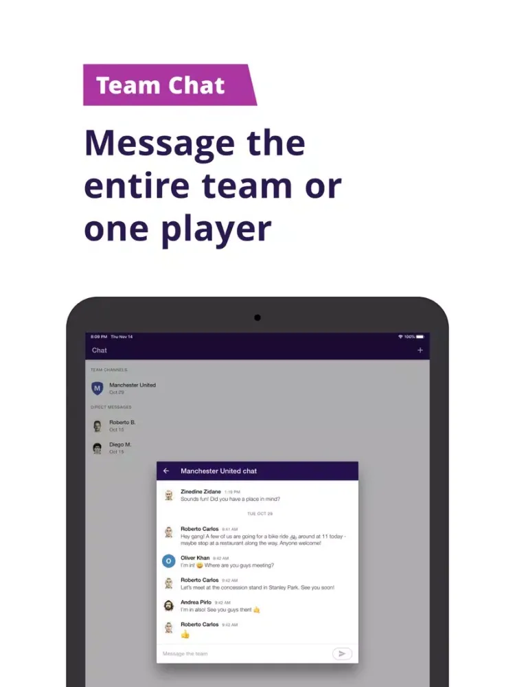 Captures d'écran de Ballhop - Soccer Team App iPad 