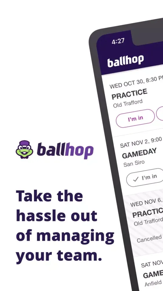 Captures d'écran de Ballhop - Soccer Team App